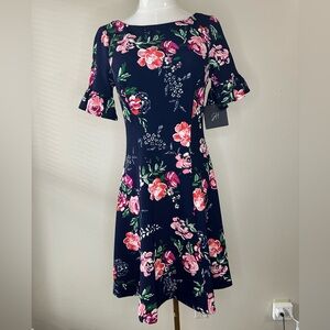 Floral Navy Dress